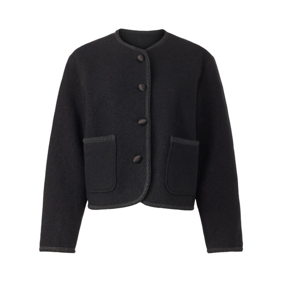 Ciao Lucia Jackets & Blazers - Ciao Lucia Simona Black Button Front Wool Coat NWT Size M